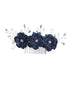 Tip Top Kids Girls Multi Color Three Rhinestone Flower Hair Comb - SophiasStyle.com